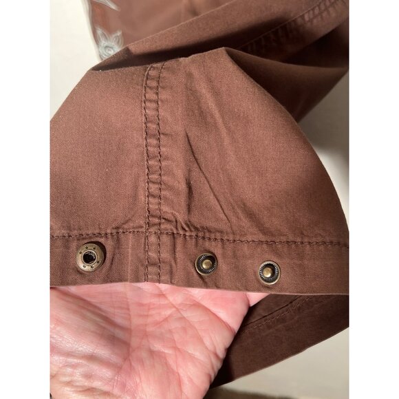 By Deep Los Angeles Small Brown Cargo Pants Cotton Embroidered Y2K - Picture 9 of 16